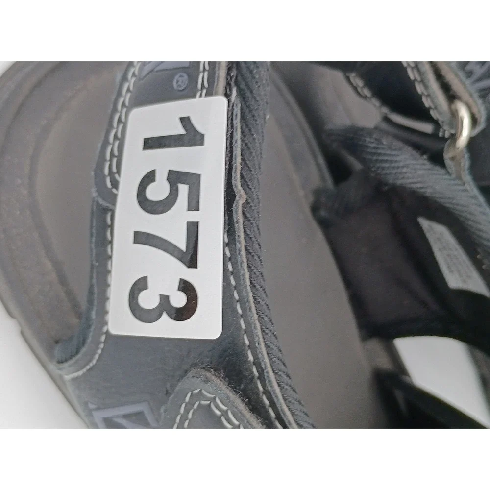 Avalanche Mens Fisherman Sandals Black 9.5 Closed Toe Bungee Strap